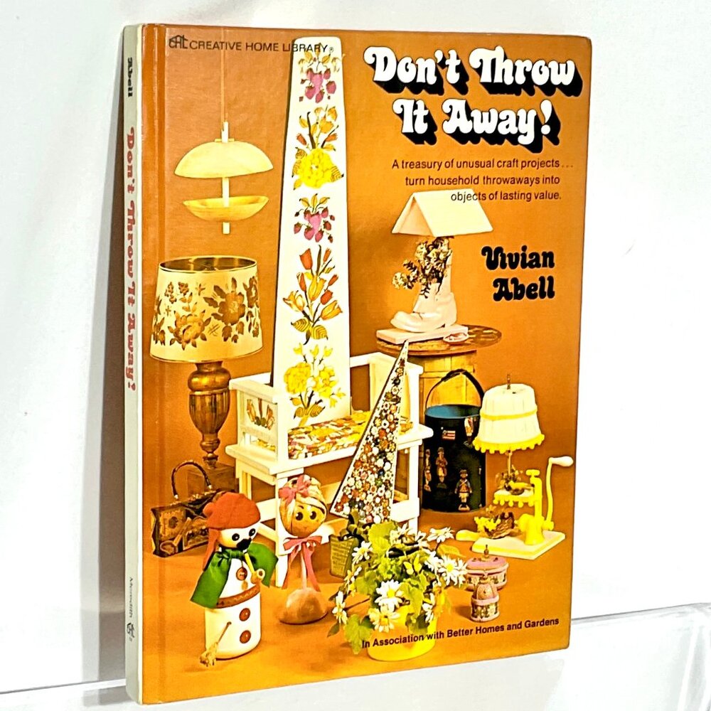Vintage 70s Book Don't Throw it Away! Recycle Sustainable Crafts